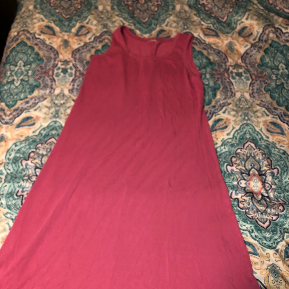 Pink long dress